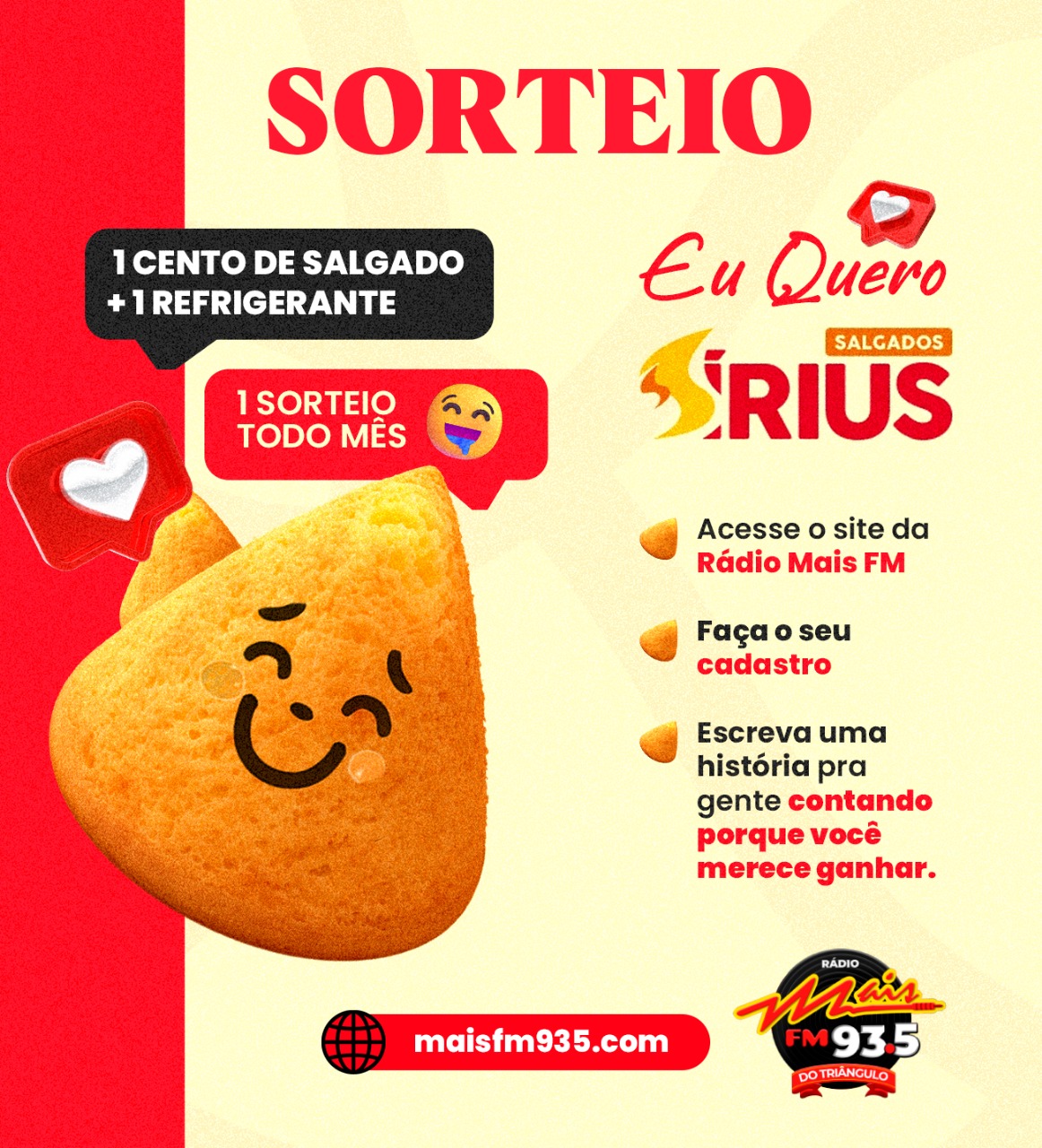 Sorteio Eu Quero Salgado Sirius